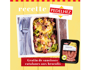 Recette : gratin de pâtes aux saucisses et brocolis