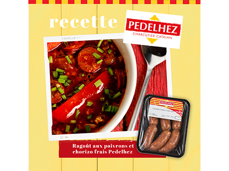 Recette : ragoût aux poivrons rouges et chorizo frais